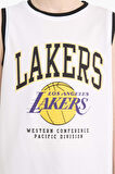 Erkek Çocuk NBA Los Angeles Lakers Bisiklet Yaka Atlet