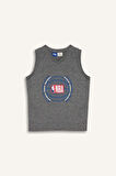 Erkek Çocuk NBA Wordmark V Yaka Atlet