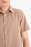 DeFacto %100 Pamuk Regular Fit Polo Yaka Yazlık Kısa Kollu Gömlek D8613AX25SMBN300