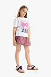 DeFacto Kız Çocuk Bratz Relax Fit Bisiklet Yaka Kısa Kollu Tişört E6575A825HSWT34