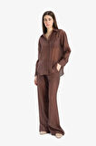 DeFacto Straight Fit Modal Kumaş Pantolon Yüksek Bel Uzun Boy E9103AX25SMBN226