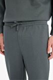 Wide Leg Beli Bağcıklı Geniş Paça Eşofman Altı 
