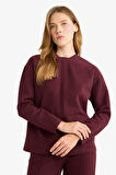 Relax Fit Bisiklet Yaka Sweatshirt