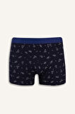 Regular Fit Kaktüs Desenli 3'lü Boxer