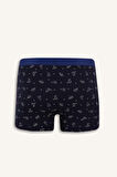 Regular Fit Kaktüs Desenli 3'lü Boxer