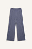 Coool Wide Leg Desenli Normal Bel Geniş Paça Pantolon