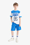 Erkek Çocuk 2'li Takım Baskılı Kısa Kollu Tişört Şort