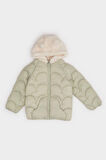 Kız Bebek Rüzgar Geçirmez Su Geçirmez Kapüşonlu Fermuarlı Mont
