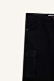 %100 Pamuk Kargo Fit Jean Bermuda Şort