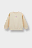 Kız Bebek Bisiklet Yaka Çiçekli Sweatshirt