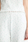 DeFacto Pijama Takımı Ribana Kısa Kollu Pijama Üstü Esnek Belli Uzun Pijama Altı-Fall in Love E6679AX25SPER98