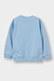 Erkek Bebek Regular Fit Bisiklet Yaka Sweatshirt Kumaşı Sweatshirt