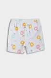 Kız Bebek Çiçekli Kısa Kollu Penye 2'li Pijama Takımı