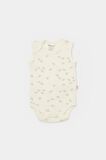 Organik Modal Fil Baskılı 2 li Askılı Unisex Bebek Badi