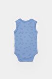 Organik Modal Fil Baskılı 2 li Askılı Unisex Bebek Badi