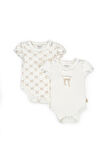 Bebek 2li Kısa Kollu Zıbın Body %100 Organik Pamuk, Bebek-Yenidoğan-CSY8137