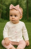 BabyCosy Organik 2li Takım Ekru - Pudra 9-12 Ay