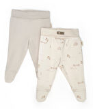 Bebek 2li Patikli Pantalon %100 Organik Pamuk , Bebek - Yenidoğan- csy8179