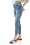 CEDY DENIM Mavi Yüksek Bel Skinny Jeans Kot Pantolon C596