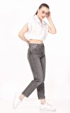 CEDY DENIM Kadın Yüksek Bel Soho Boyfriend Jean C599