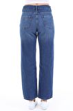 CEDY DENIM Kadın Yüksek Bel Salaş Kot Pantolon Büyük Beden Jean - C602