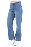 CEDY DENIM Kadın Yüksek Bel Salaş Kot Pantolon Büyük Beden Jean - C602