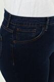 CEDY DENİM KADIN BÜYÜK BEDEN YÜKSEK BEL LİKRALI SLİMFİT JEANS ŞORT-C606