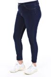 CEDY DENIM Kadın Yüksek Bel Skinny Fit Jeans Büyük Beden Kot PantolonC597