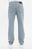 Erkek Pileli Yüksek Bel Bol Kesim Baggy Loose Fit Jean Pantolon-C354