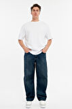 CEDY DENIM Erkek Yüksek Bel Baggy Skater Jean 