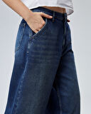 CEDY DENIM Kadın Yüksek Bel Baggy Skater Jean 