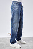 CEDY DENIM Erkek Yüksek Bel Skater Baggy JeanPantolon C362 