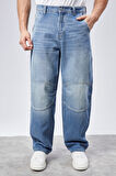 CEDY DENIM Erkek Yüksek Bel Skater Baggy JeanPantolon C362 