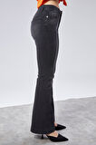 CEDY DENIM Yüksek Kalite Kadın 5 Cep Düşük Bel İspanyol Paça SkinnyFit Esnek Jean Pantolon C619
