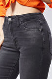 CEDY DENIM Yüksek Kalite Kadın 5 Cep Düşük Bel İspanyol Paça SkinnyFit Esnek Jean Pantolon C619