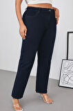 CEDY DENIM - Kadın Büyük Benden Boru Paça Yüksek Bel Regular Fit Likralı Pantolon  C626