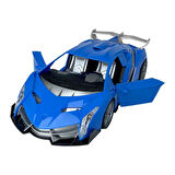 Sebat Oyuncak 1:18 Ölçek USB Şarjlı Işıklı Fonksiyonel Lambo Araç SB 2056 MAVİ
