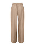 Beli Lastikli Rahat Kesim Bol Paça Pantolon - Bej