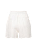 Beli Lastikli Şort - Beyaz