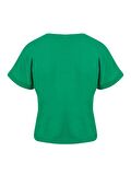 Bisiklet Yaka Basic T-Shirt - Yeşil