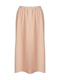Beli Lastikli Midi Boy Saten Etek - Bej