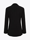 Uzun Blazer Ceket - Siyah