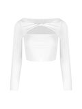 Cut Out Detaylı Uzun Kollu Body - Ekru