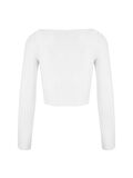 Cut Out Detaylı Uzun Kollu Body - Ekru