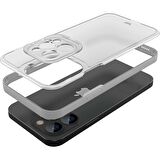 Buff iPhone 13 Pro Max Hybrid Corner Kılıf White
