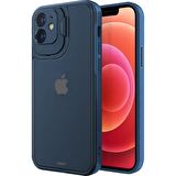 Buff iPhone 12 Hybrid Corner Kılıf Blue