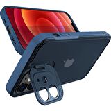 Buff iPhone 12 Hybrid Corner Kılıf Blue