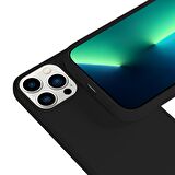 Buff iPhone 13 Pro Max ile Uyumlu Rubber S Kılıf Black