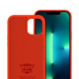 Buff iPhone 13 Pro Max ile Uyumlu Rubber S Kılıf Neon Orange