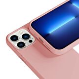Buff iPhone 13 Pro ile Uyumlu Rubber S Kılıf Pink